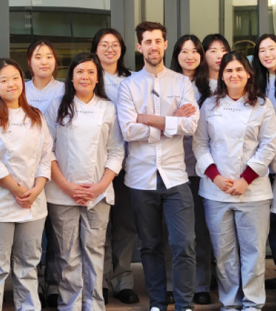 Tristan Rousselot masterclass for the FERRANDI Paris students of the Intensive Professional Program in French Pastry 